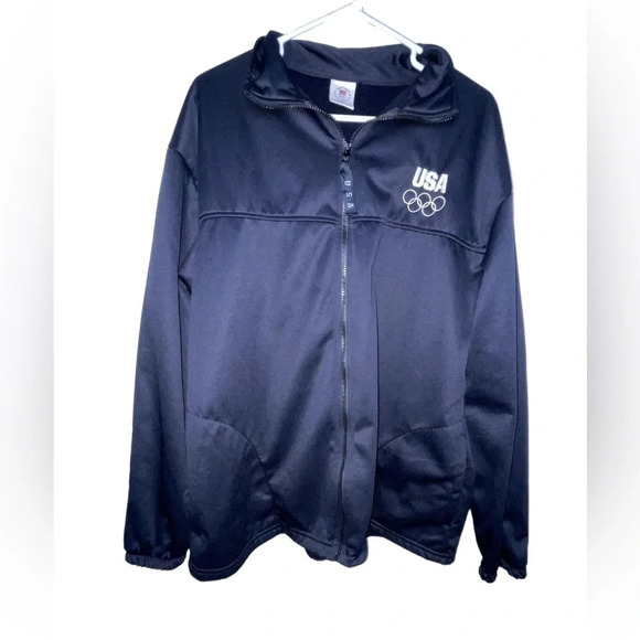 United States Olympic Committee Unisex Blue Full Zip USA Olympic Jacket Size XL - Picture 8 of 8